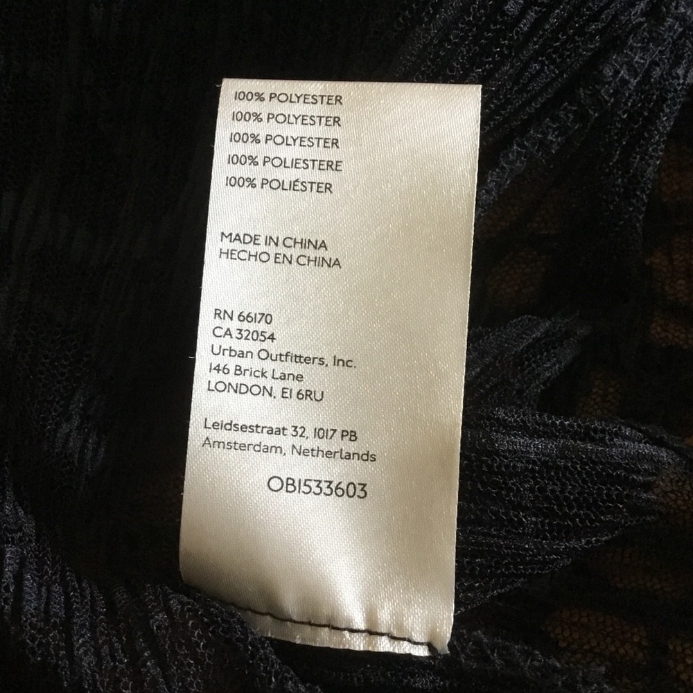 NEW Free People Black Lace Sheer Sabina High Slit Midi Dress - Picture 10 of 12